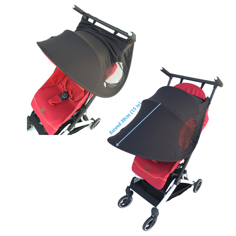 Universal Stroller Accessories Sunshade with 50+ UPF Sun Protection for Most Stroller, Easy On/Off