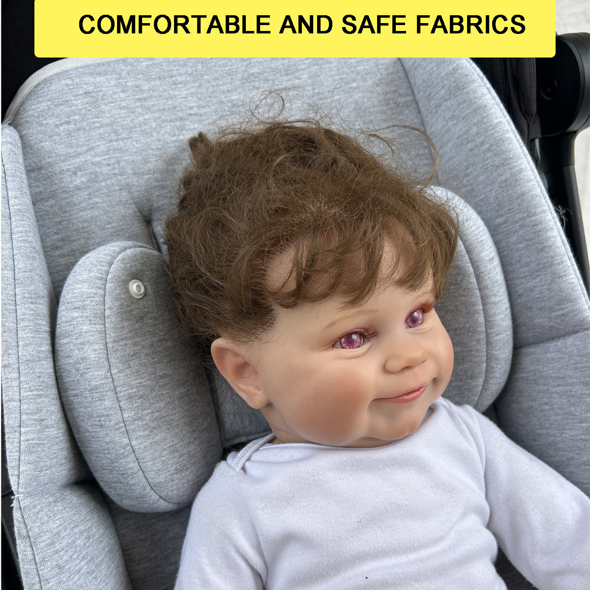 Insert Insert Liner Cushion Seat Compatible with Uppababy Vista V2 and Cruz Strollers, With Head Support Pillow and Wedge Support, Skin Friendly Fabric