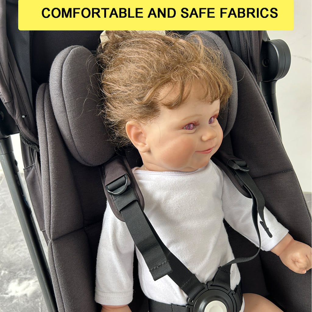Insert Insert Liner Cushion Seat Compatible with Uppababy Vista V2 and Cruz Strollers, With Head Support Pillow and Wedge Support, Skin Friendly Fabric