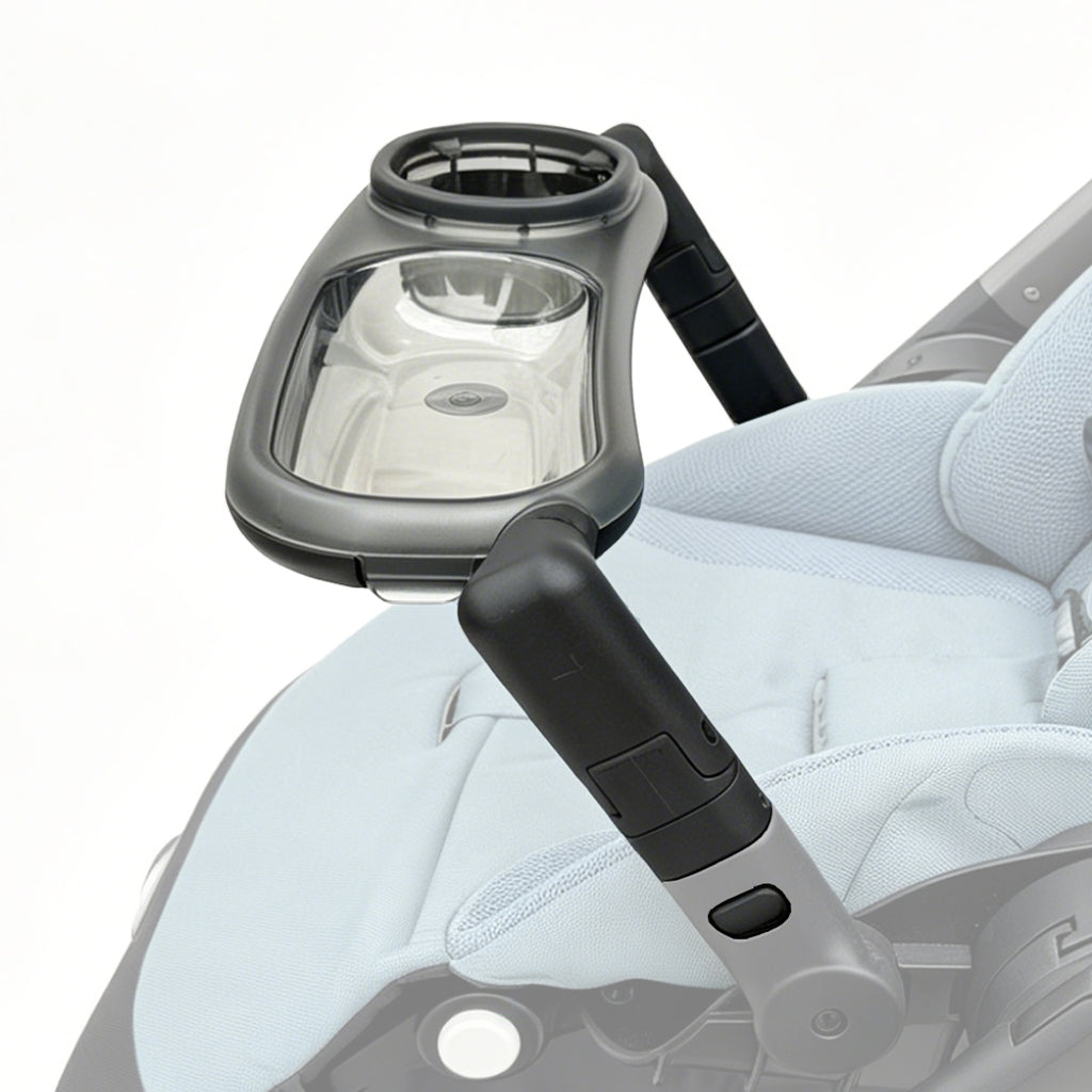 Stroller Snack Tray Compatible with Cybex Balios,Gazelle, Talos Series Prams - BPA-Free Tritan Baby Travel Tray with 360° Swivel, Folds with Stroller, Easy Clean