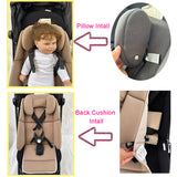 Insert Insert Liner Cushion Seat Compatible with Uppababy Vista V2 and Cruz Strollers, With Head Support Pillow and Wedge Support, Skin Friendly Fabric